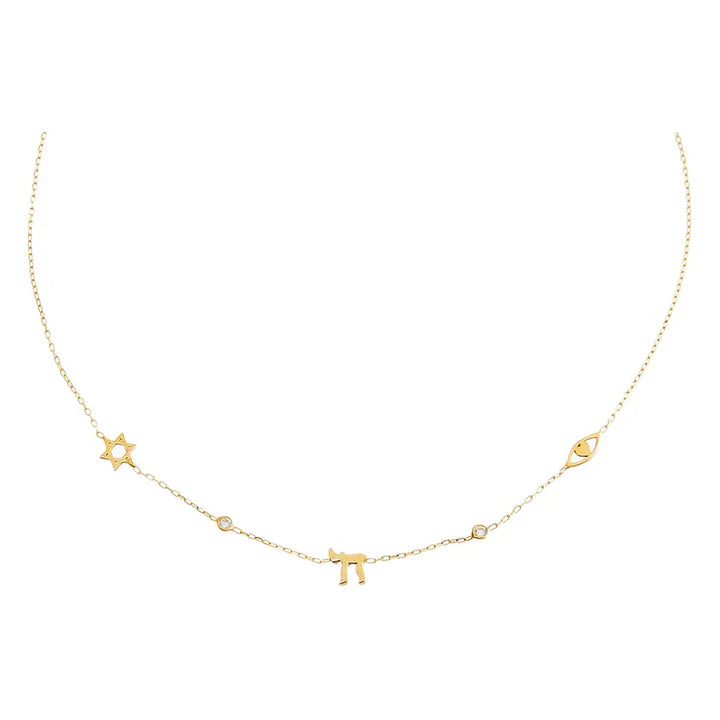 Am Israel Chai Necklace