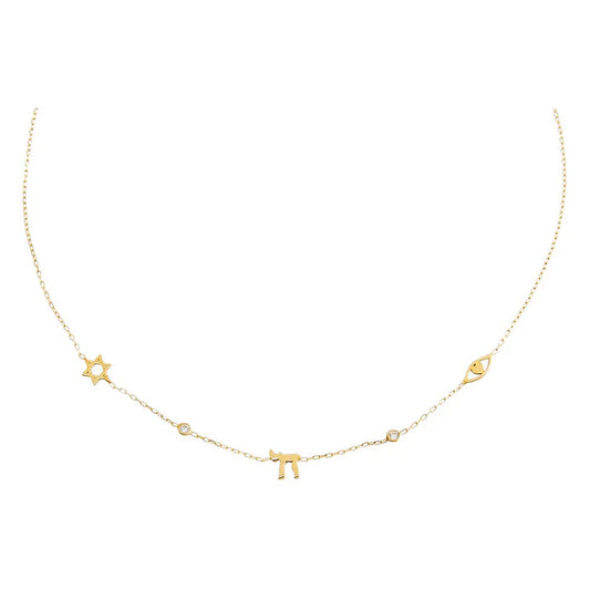 Am Israel Chai Necklace